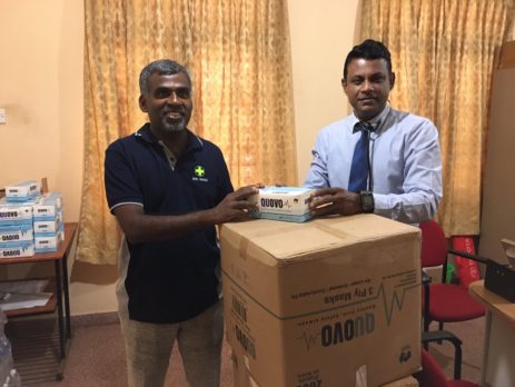 Quovo PPE Donation to the hospital in North Sri Lanka 