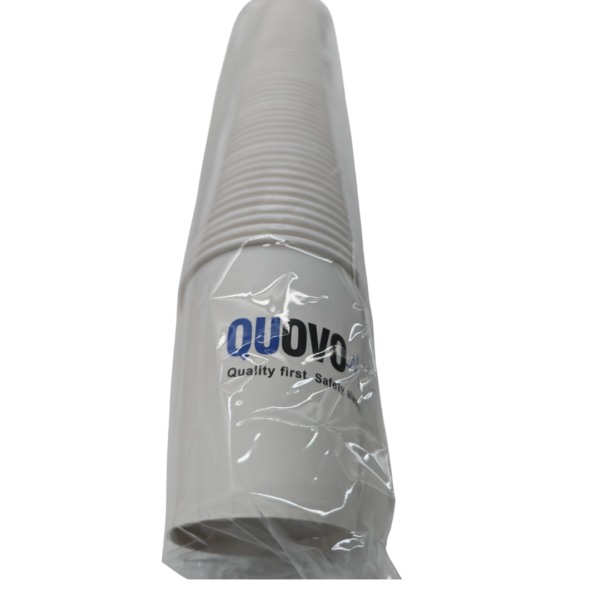 QUOVO branded paper cups single stack
