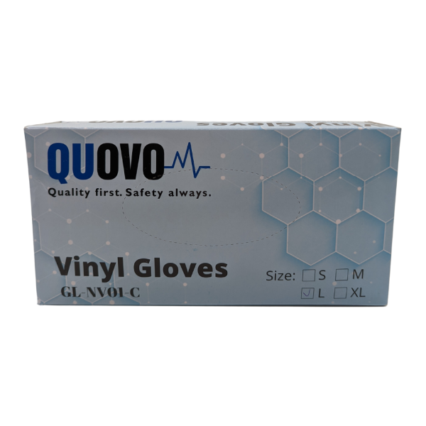 Quovo vinyl gloves