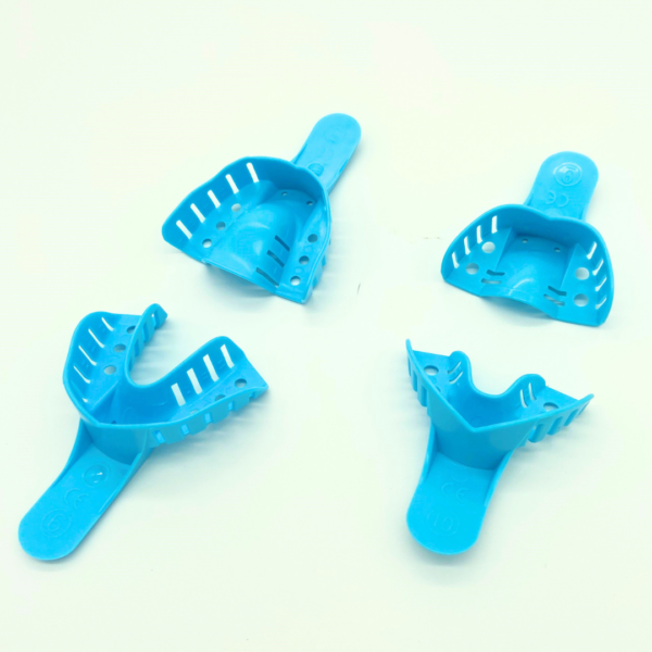 Oro Disposable impression tray - Assorted in light blue colour and made in india to be used in dental impression procedures