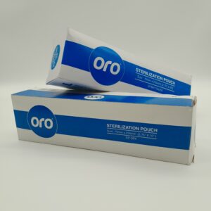 Oro Sterilisation pouch, 70mm X 255mm self sealing with 2 indicators used in sterilisation Oro