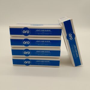Oro Light cure sleeve is single use and used to cover curing light. This is biodegradable.