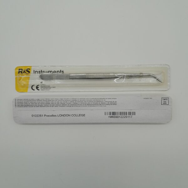R&S Tweezer London College with angled end for oral hygiene equipment