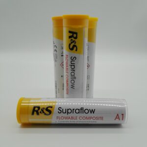 R&S Supraflow - Flowable Composite (2g) with specifications A1, light cured flowable composite used in restorative dental