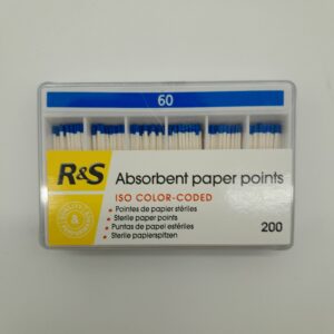 R&S Paper Points 60 in blue colour used in endodontics