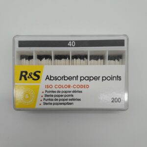 R&S Paper Points 40 in black colour used inendodontics