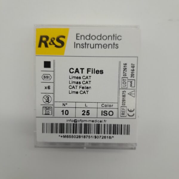 R&S CAT Files - Size 10 with 25mm length used in endodontics
