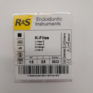 R&S K Files - Size 15 with 25mm length used in endontics