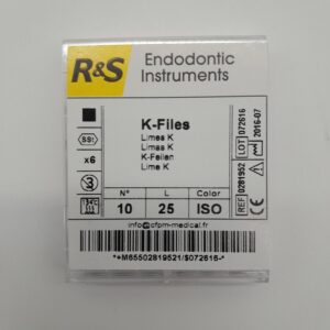R&S K Files - Size 10 with 25mm length used in endontics