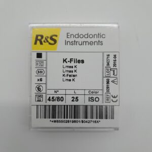 R&S K Files - Size 45-80 with 25mm length used in endontics