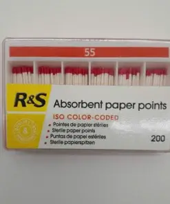 R&S Paper Points 55 in red colour used in endodontics