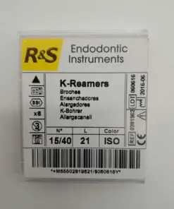 R&S K Reamers - Size 15-40 with length 21mm used in endodontics