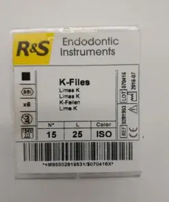 R&S K Files - Size 15 with 25mm length used in endontics