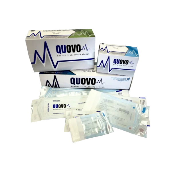 Sterilisation Pouch (90mm X 160mm) (Quovo) - Image 3